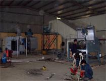 我司为越南某热水器公司承建热水器不锈钢瓶内胆喷砂涂搪生产线工程